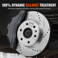 Drilled Slotted Brake Rotors Pads Kit Chevy Traverse GMC Acadia