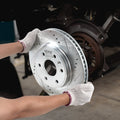 Drilled Slotted Brake Rotors Pads Kit Chevy Traverse GMC Acadia