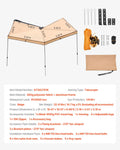 270° Vehicle Awning 4.9m² UV50+ Waterproof SUV Van Truck