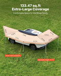 270° Car Awning 12.4m² LED UV50+ Waterproof SUV Truck Camping