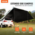 Car Side Awning 10' x 7' PU2000mm UV50+ Truck SUV Van
