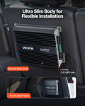 Monoblock Car Amplifier 1200W 1-Channel Class D Remote Subwoofer