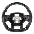 Ford F150 2021-2024 Carbon Fiber D-Shaped Steering Wheel Black