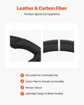 Ford Mustang 2010-2014 Carbon Fiber Steering Wheel D-Shape Black