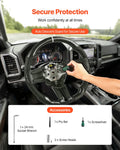 Ford Mustang 2010-2014 Carbon Fiber Steering Wheel D-Shape Black