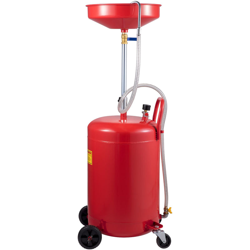 Waste Oil Drain Tank Portable Oil Drain 20 Gallon Air Operated Drainer