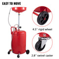 Portable Oil Drain Tank 20 Gallon Air Operated Waste Drainer
