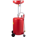 Portable Oil Drain Tank 20 Gallon Air Operated Waste Drainer