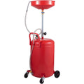 Portable Oil Drain Tank 20 Gallon Air Operated Waste Drainer