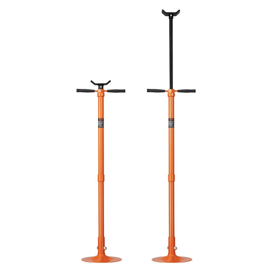 Underhoist Support Stand, 3/4 Ton Capacity Under Hoist Jack Stand, Lifting from 52.8 to 76 in, Self-Locking Threaded Screw, Bearing Mounted Spin Handle Pole Jack, Support Vehicle Components