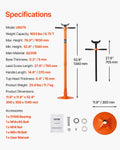 Underhoist Support Stand 3/4 Ton 52.8-76in Lifting Jack Stand
