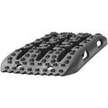 2x Traction Boards Mud Snow Sand PP Black Short Storage Bag