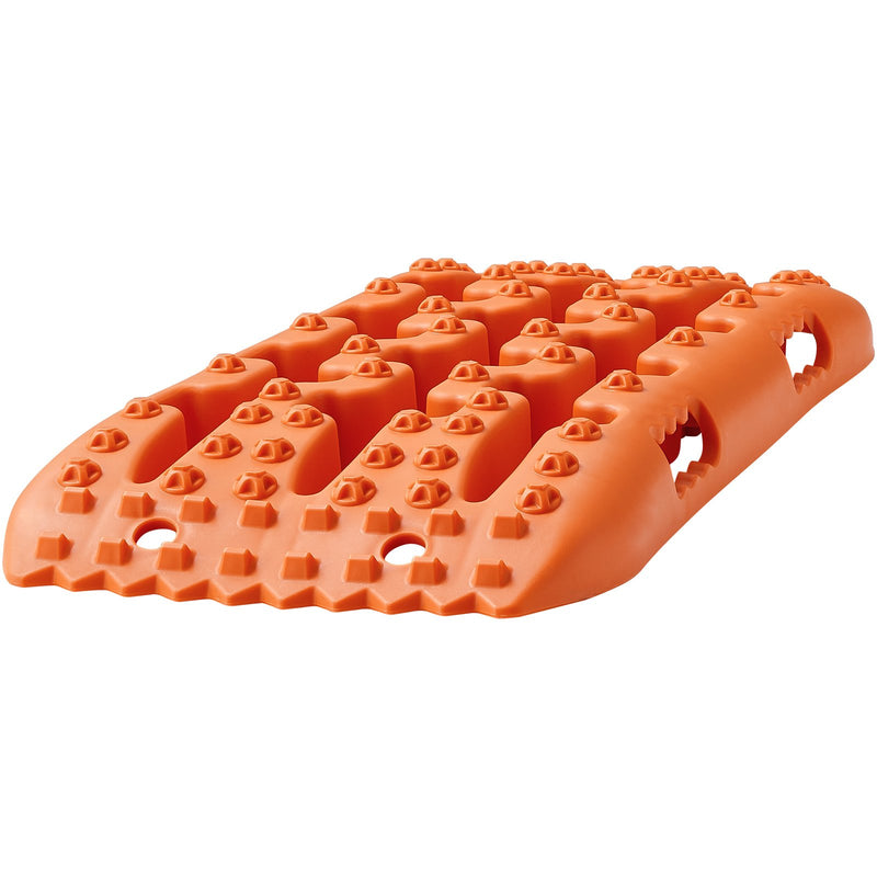 2PC Traction Boards Mud Snow Sand PP Orange with Storage Bag