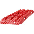 Traction Boards 2pc PP Mud Snow Sand w/ Storage Bag Long Red
