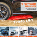 Traction Boards 2pc PP Mud Snow Sand w/ Storage Bag Long Red