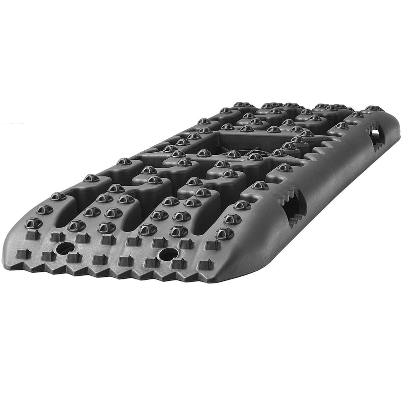 2x Traction Boards Mud Snow Sand PP Black with Storage Bag