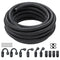 8AN Fuel Line Kit, 6.1 m Fuel Hose Kit, 1.0 cm Nylon Stainless Steel Braided Fuel Line Oil/Gas/Diesel Hose End Fitting Kit, with 12 PCS Swivel Fitting Adapter Kit, Black