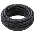 8AN Fuel Line Kit, 6.1 m Fuel Hose Kit, 1.0 cm Nylon Stainless Steel Braided Fuel Line Oil/Gas/Diesel Hose End Fitting Kit, with 12 PCS Swivel Fitting Adapter Kit, Black