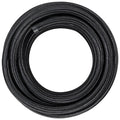 8AN Fuel Line Kit, 6.1 m Fuel Hose Kit, 1.0 cm Nylon Stainless Steel Braided Fuel Line Oil/Gas/Diesel Hose End Fitting Kit, with 12 PCS Swivel Fitting Adapter Kit, Black
