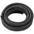 8AN Fuel Line Kit, 6.1 m Fuel Hose Kit, 1.0 cm Nylon Stainless Steel Braided Fuel Line Oil/Gas/Diesel Hose End Fitting Kit, with 12 PCS Swivel Fitting Adapter Kit, Black