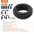 8AN Fuel Line Kit 6.1m Stainless Steel Braided Hose 12pc Fitting