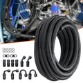 8AN Fuel Line Kit 6.1m Stainless Steel Braided Hose 12pc Fitting