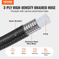 6AN Fuel Line Kit 7.62m Nylon Braided PTFE Hose E85 Oil Gas Diesel