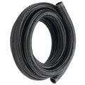 10AN Fuel Line Kit, 3.05 m Fuel Hose Kit, 1.4 cm Nylon Stainless Steel Braided Fuel Line Oil/Gas/Diesel Hose End Fitting Kit, with 7 PCS Swivel Fitting Adapter Kit, Black