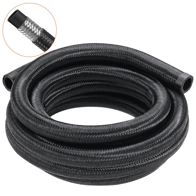 10AN Fuel Line Kit 3.05m Nylon Stainless Steel Braided Hose