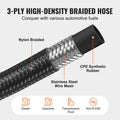 10AN Fuel Line Kit 3.05m Nylon Stainless Steel Braided Hose