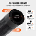 10AN Fuel Line Kit 3.05m Nylon Stainless Steel Braided Hose