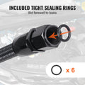 10AN Fuel Line Kit 3.05m Nylon Stainless Steel Braided Hose