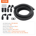 10AN Fuel Line Kit 3.05m Nylon Stainless Steel Braided Hose