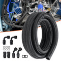 10AN Fuel Line Kit 3.05m Nylon Stainless Steel Braided Hose