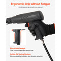 Air Hammer, 2500-2700BPM Pneumatic Hammer with 70mm Stroke & 4PCS 170mm Long Barrel Chisels, Pistol-Grip Compact Air Chisel Pneumatic Shovel Tool for Cutting Scraping Demolishing