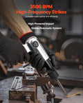 Air Hammer 3500BPM Pneumatic 70mm Stroke 4 Chisels