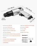 Air Hammer 3500BPM Pneumatic 70mm Stroke 4 Chisels