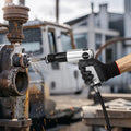 Air Hammer 3500BPM Pneumatic 70mm Stroke 4 Chisels
