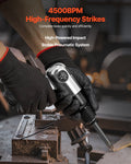 Air Hammer 4500BPM Pneumatic 40mm Stroke 4 Chisels