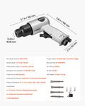 Air Hammer 4500BPM Pneumatic 40mm Stroke 4 Chisels
