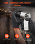 Air Hammer 4500BPM Pneumatic Chisel Scaler Tool 4 Chisels