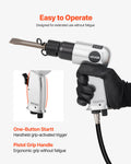 Air Hammer 4500BPM Pneumatic Chisel Scaler Tool 4 Chisels