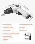 Air Hammer 4500BPM Pneumatic Chisel Scaler Tool 4 Chisels