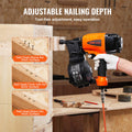 CN65 Coil Siding Nailer 32-63mm 15° Pneumatic Nail Gun