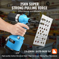 Pneumatic Air Riveter Gun Kit 13 Nose Pieces Heavy Duty