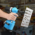 Pneumatic Air Riveter Gun Kit 13 Nose Pieces Heavy Duty