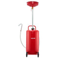 95L Air Operated Oil Drain Tank Portable Wheels Adjustable Funnel