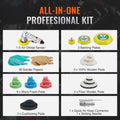 Air Sander Kit 58pcs Random Orbital 1/2/3in 15000rpm Polisher