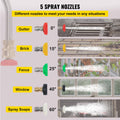 Telescoping Pressure Washer Wand 20ft 4000PSI 5 Nozzles Silver
