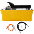 Air Hydraulic Pump, 10,000 PSI Hydraulic Foot Pump, 0.6 Gal Reservoir Foot Operated Air/Hydraulic Pump, with Hose and Spray Gun for Heavy Machinery Rigging, Auto Repair, Auto Body Frame Machines